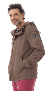 Full Zip Cotton Canvas Smock